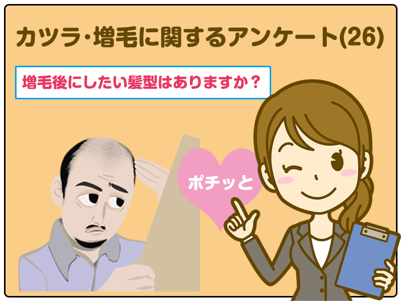 増毛後にしたい髪型はありますか？カツラ・増毛に関するアンケート(26)